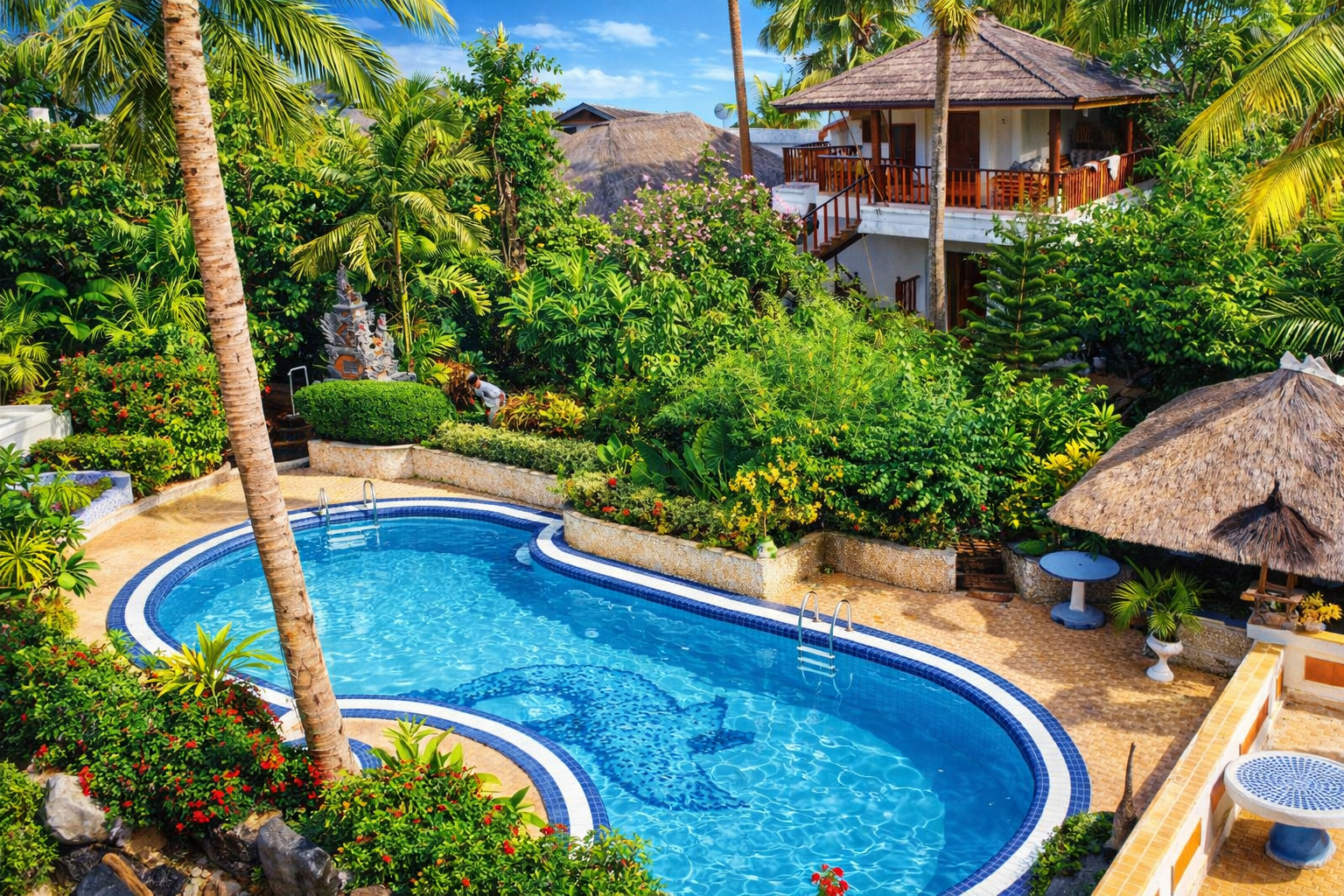 Mimpi Bungalow beachfront resort in Bali